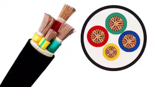 Cáp điện mềm VCT-Cu/PVC/PVC 3x6+1x4